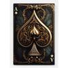 Playing Cards Canvas Painting Fire Skull Card Poster Print Poker for Living Room Wall Art Home Decor