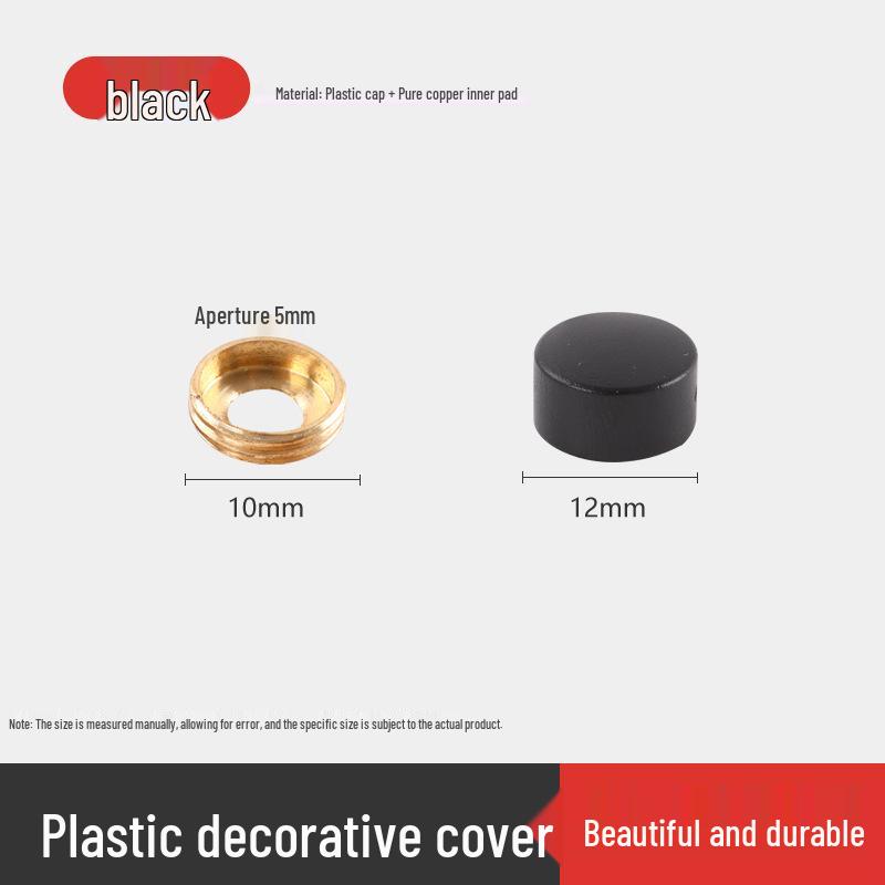 Decorative Glass Mirror Nail Caps: Thickened Flat Screws for Bathroom Signs