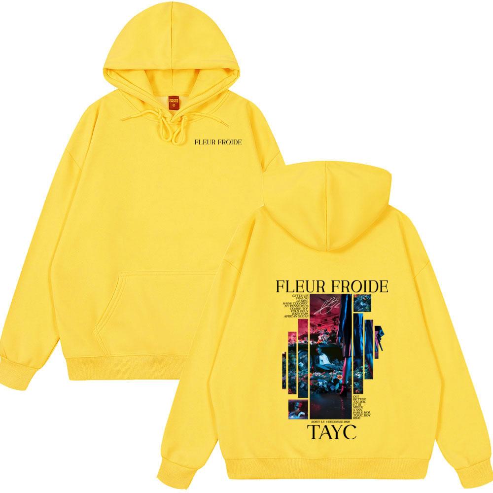 Rapper Tayc Fleur Froide Album Stampa Double Sided Uomo Donna Hip Hop Felpa Musica Pop Inverno Abbigliamento Uomo Stile Moda Streetwear