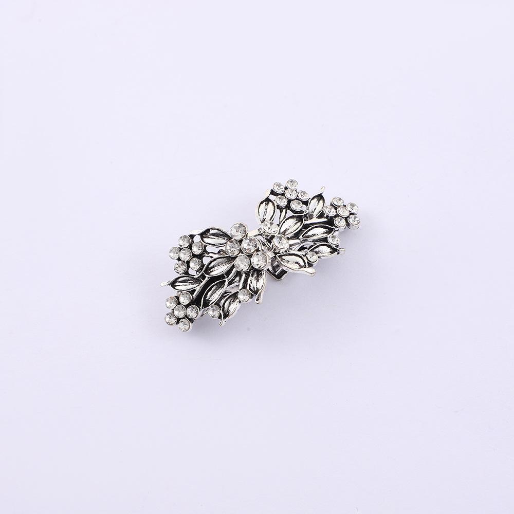 Rhinestone Wool Clothes Clip, Clip, Alloy Corner Buckle, Collar Clip, Scarf Clip, European And American Waist Clip, Fixed Brooch