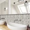 10pcs 3D Self Adhesive Wallpaper Waterproof Wall Decals Retro Crystal Tile Wall Sticker  Bathroom