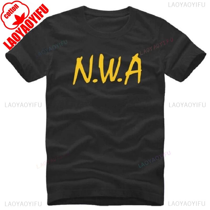 NWA N.W.A. T Shirts Men Hot Sale Short Sleeve Letter Printed Men's T-Shirt Fashion Cotton Street Rap Hip Hop Summer Casual Tees