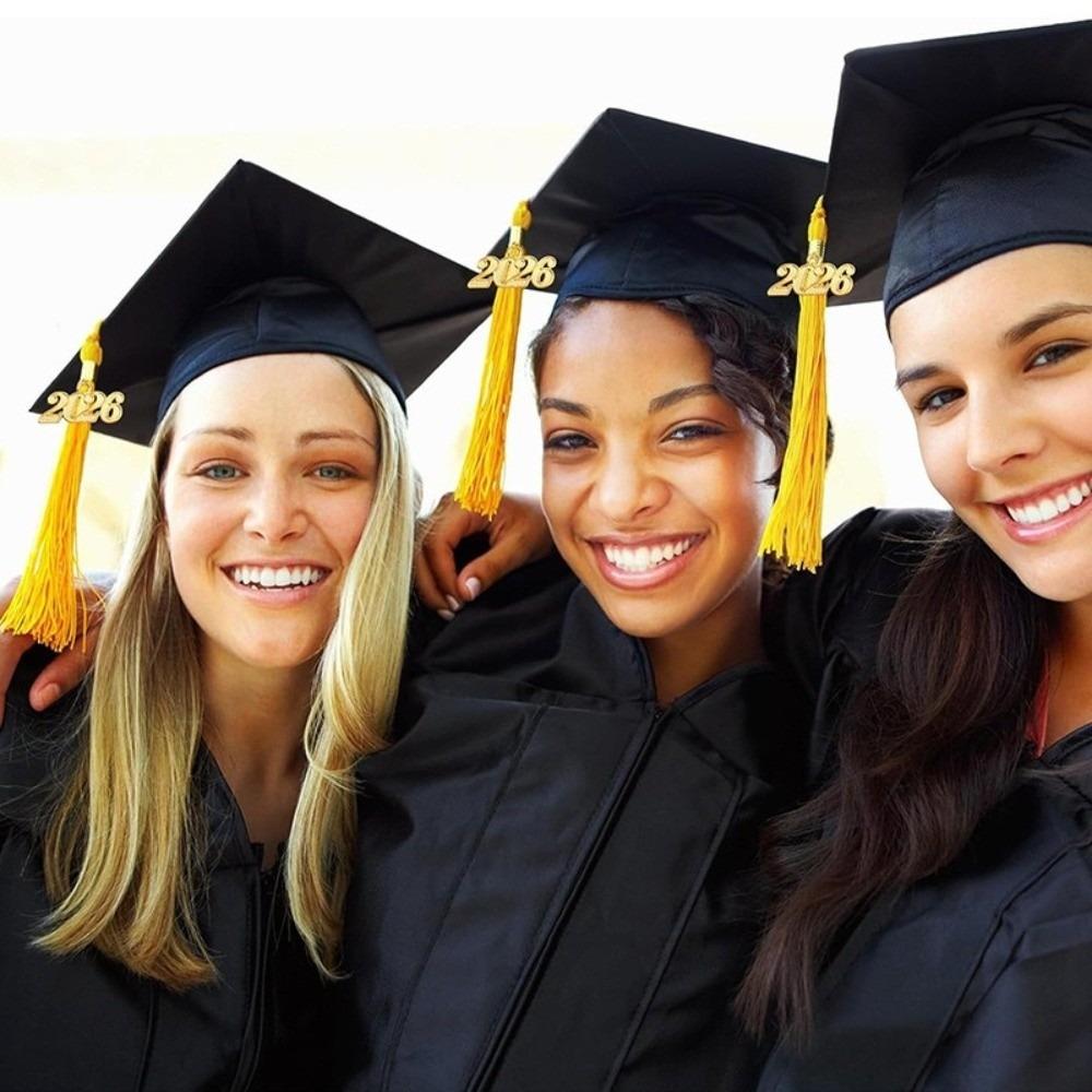Knit Fiber 2026 Pendant Golden Pendant Graduation Cap Decoration  Party Accessories