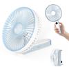 Compact Tabletop Fan Widest Airflow Portable Fan Compatible with Handheld Slim Angle 4 Airflow 6000mAh Rechargeable Mini Fan for and Heatstroke