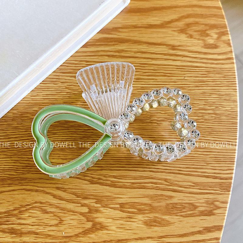 Elegant Fashion Korean Pearl Rhinestone Hair Clip For Women In Heart And Designs Bow