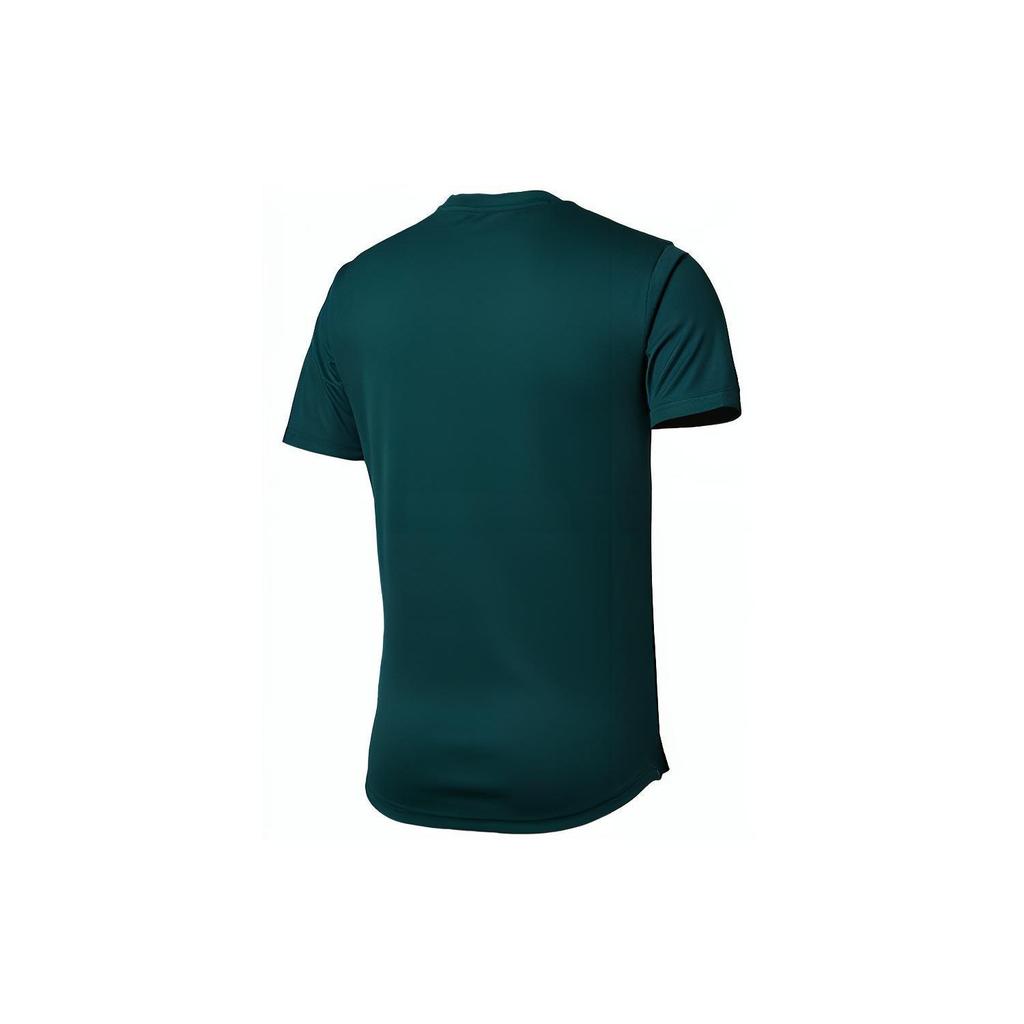Puma Geometric Print Round Neck Short Sleeve T-Shirt European Cup Player Edition Men Tops Green 757341-10