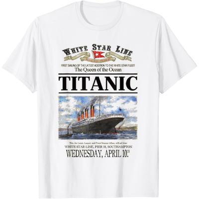 Nava vintage Titanic Călătorie pe Oceanul Atlantic Poster retro Tricou