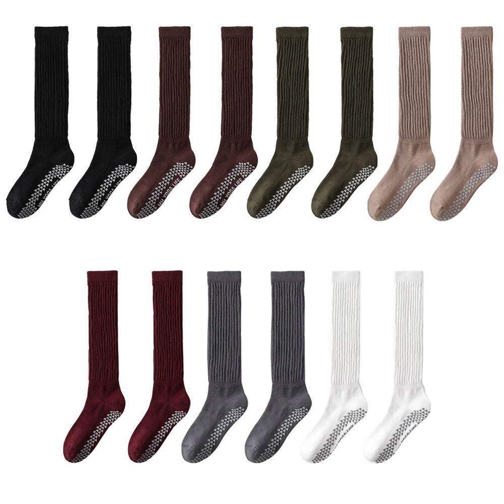 Warm Pilates Socks Cotton Floor Socks New Long Tube Socks  for Women