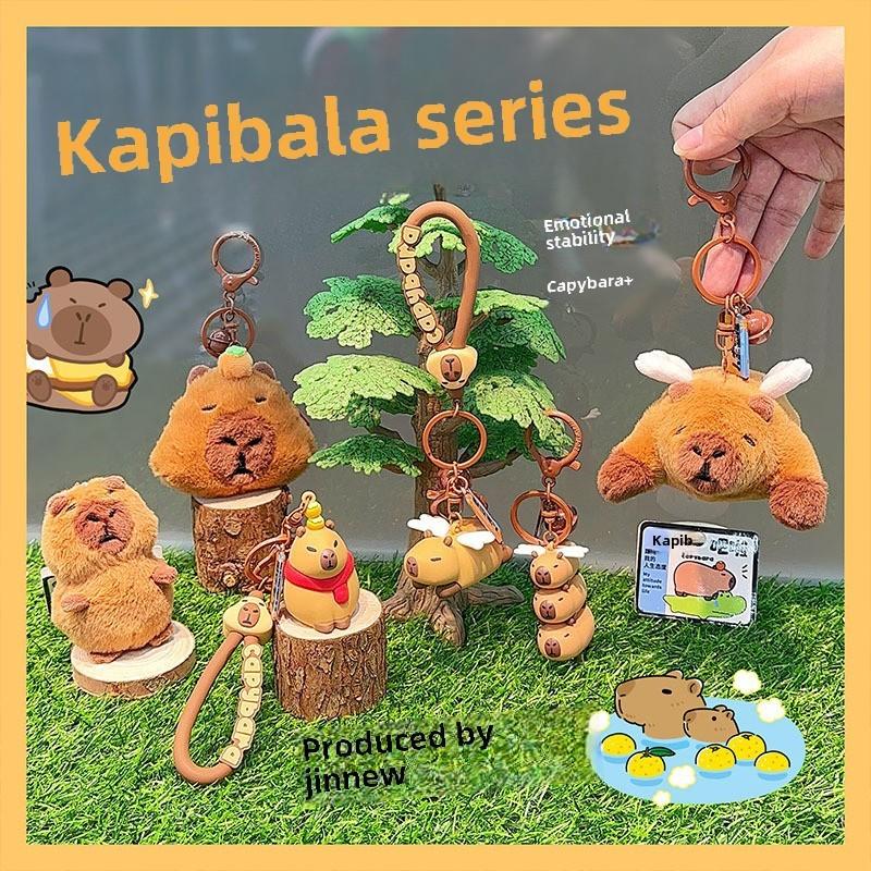 Capybara Keychain With Cartoon Resin Pendant For Gift And Collection
