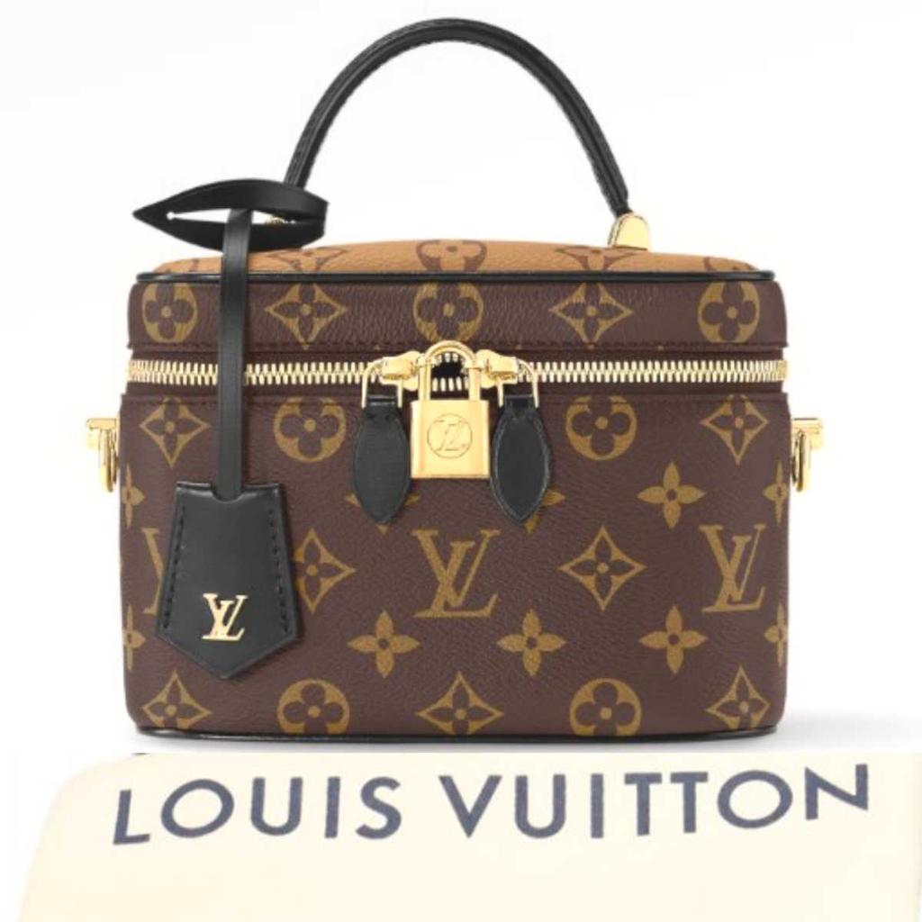 LOUIS VUITTON Monogram Vanity NV PM Shoulder Bag Monogram canvas Brown M45165 Used