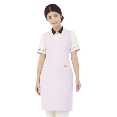 CML V-Neck Apron, Pink, 87cm, T100371