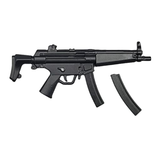 HiPlay ZYTOYS 1/12 Scale PVC Gun Set with MP5, M4, AK47, P90, and M1887 Models for Action Figure Display (ZY6001A)