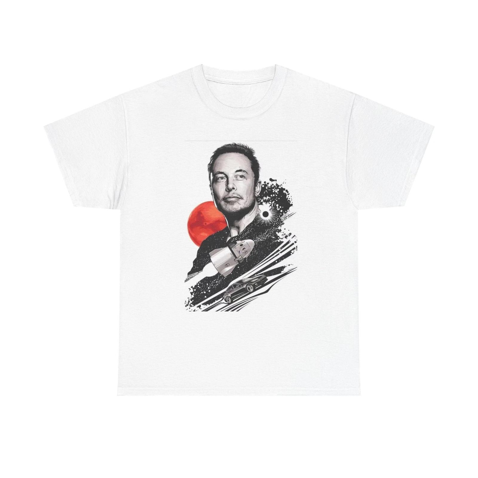Men s and Women s T-shirts Elon Musk Graphic XL