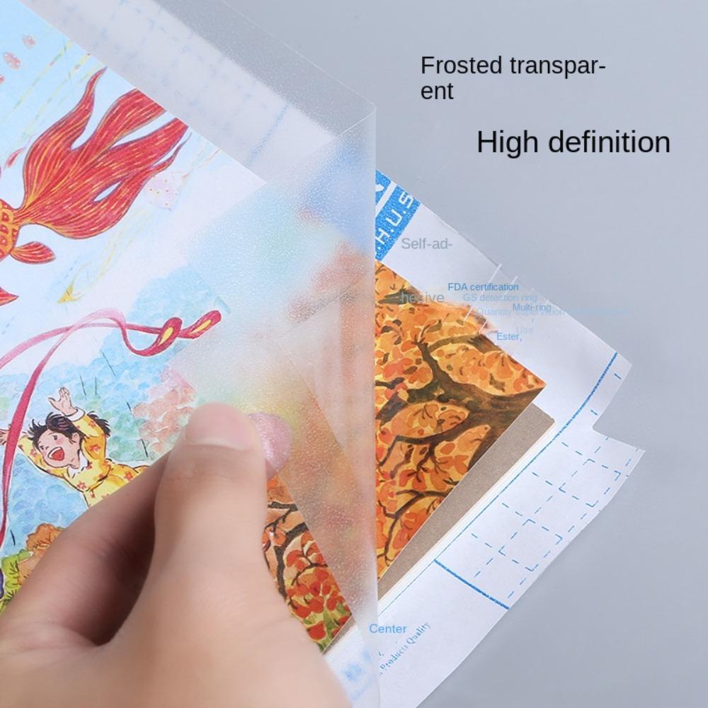 10 Sheets A4 Clear Book Wrap Transparent Notebook Protector Wrap Book Protector Cover  Book