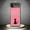 Cat Footprint Funny Paw Cute Phone Case For Samsung Galaxy Z Flip 7 6 5 4 3 5G Cover ZFlip7 ZFlip6 ZFlip4 ZFlip5 ZFlip3 Coque Fu