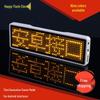 Bluetooth LED Badge Business Card Screen - Changeable Text, Scrolling Display, Mobile Adapter, Ideal for Ride-Hailing ID.