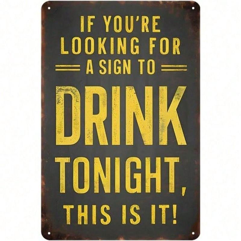 

Metal Wall Art Vintage Bar Sign Gift for Men