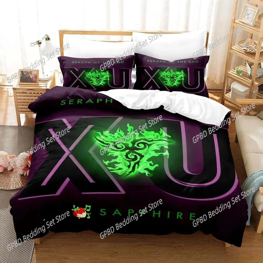 3D Anime Seraph of the end Bedding Set Bedroom Soft Modern Bedspreads Comefortable Kids Duvet Cover Quilt Cover And Pillowcase