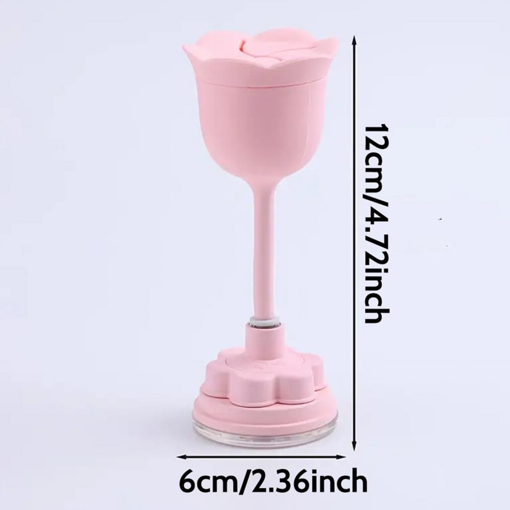 Flower Shape Nail Polish Holder 360 Degrees Rotating Tilted Anti-Spill Untippable Suction Gel Polish Bottle Stand