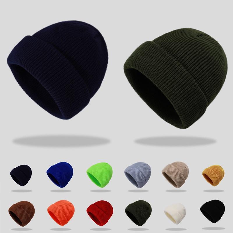 Cozy And Warm Plain Knit Winter Beanie Hat For Men And Women In Solid Colors