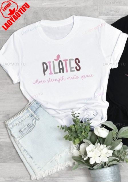 Aesthetic Pilates Motivation Sweatshirt For Yoga Lover Pilates Life Yoga Lovers Plates Teacher Ladies Gifts Exercise Tshirt