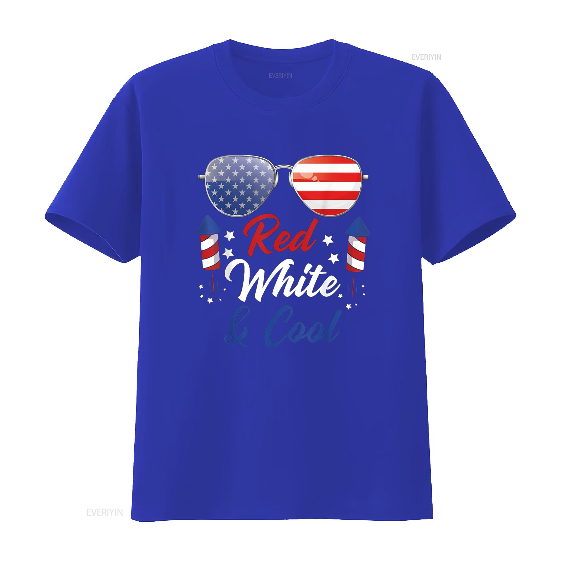 

Fourth of July 4th Kids Red White and Blue Patriotic T Shirt vintage Washed Versatile Stylish homme fashion Stretched S