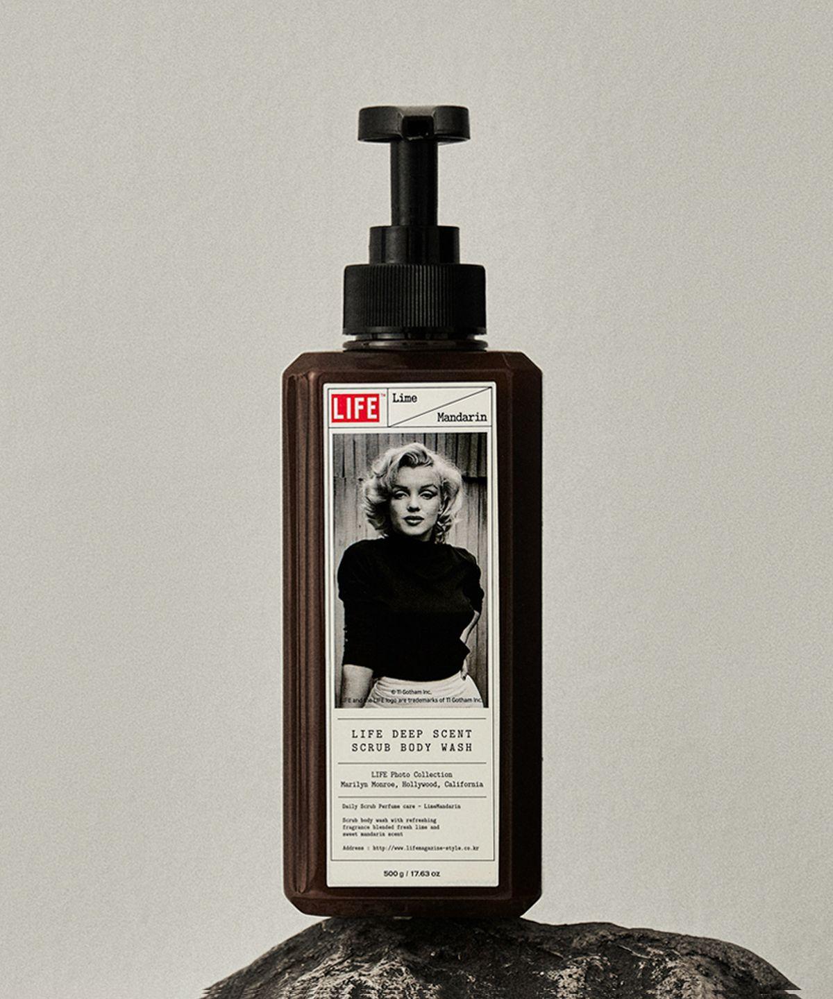 USA Deep Scent Scrub Body Wash Lime Mandarin Marilyn Monroe 500ml