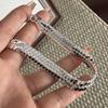 100% Solid 925 Sterling Silver Retro Bracelet for Women Men Vintage Handmade Wide Chain Wide Chain Simple Bracelet Birthday Gift