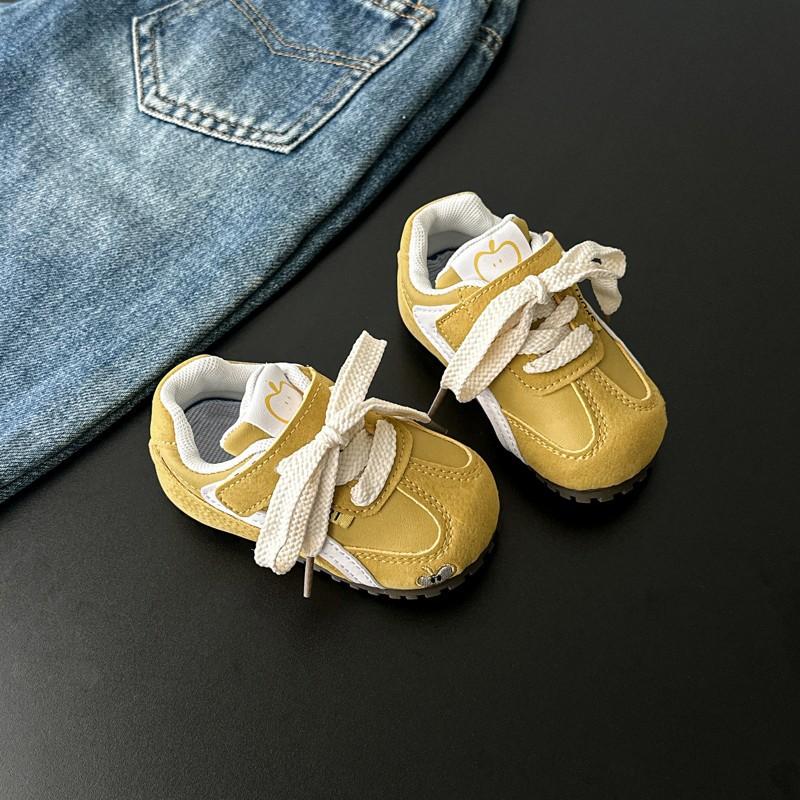 

Baby German training shoes 2025 autumn and winter new men s and women s sports shoes non-slip soft sole baby toddler shoes children 25 жёлтый