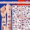 Unabhängigkeitstag Tattoo-Sticker Party Feiertagsgeschenke USA-Flagge Gesichtskleber Tattoo-Sticker