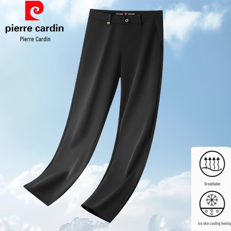 Pierre Cardin Men s Ice Silk Straight Fit Casual Pants 36