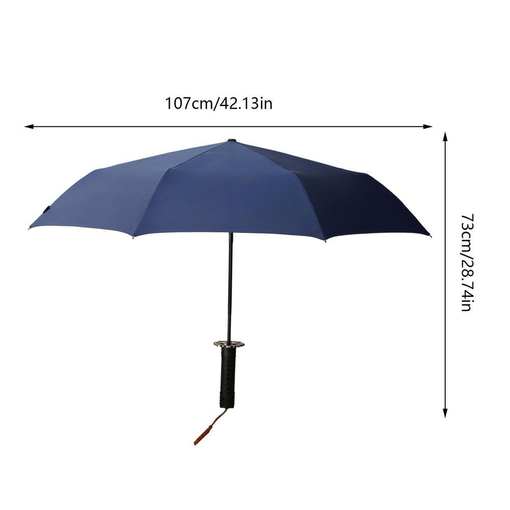 Automatic Folding Umbrella Windproof Anti-UV Shade With Handle Portable Thickened Foldable Umbrella For Men Women Rain Sun