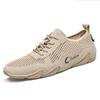 Youth summer new large size casual sports shoes outdoor hollow breathable mesh shoes simple fashion men's shoes