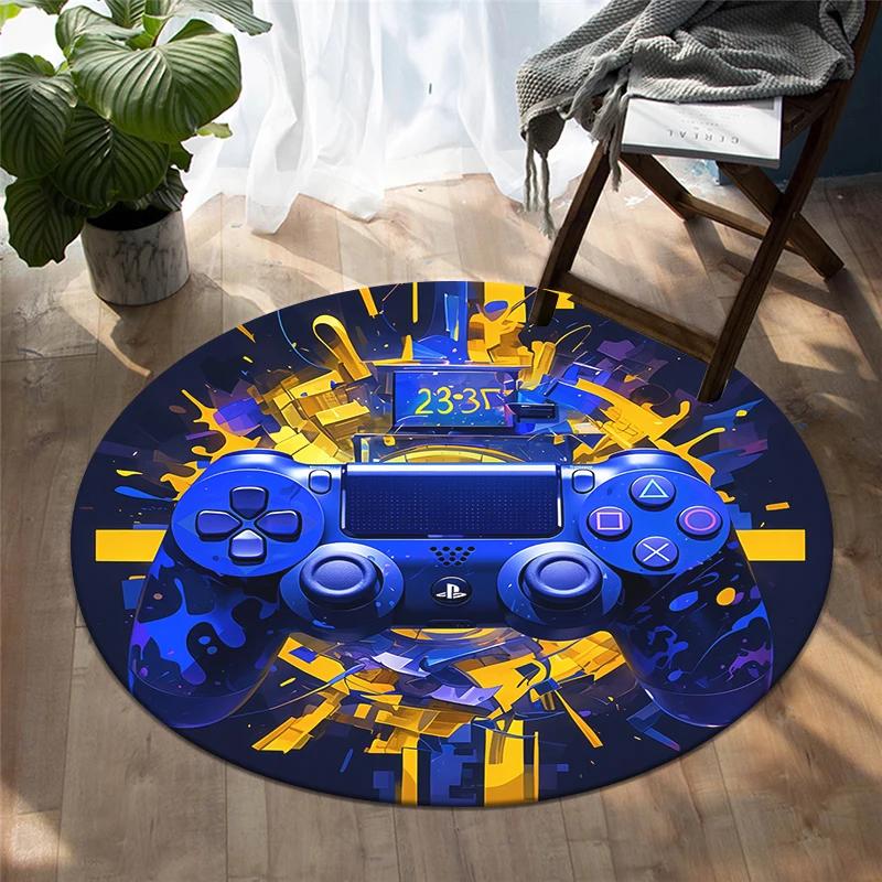 Gamepad HD Printed Round Carpet.soft and Comfortable,exquisite, Living Room,bedroom,sofa,entry Door Mat.table,chair,gift,Rug