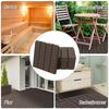 Terrace Tiles, 30 X 30 Cm, 9 Pieces, Click Tiles, Balcony Tiles with Click System, Drainage Function, Flooring Tile for Terrace, Balcony, Brown