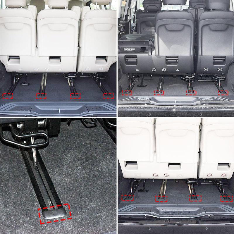 For Mercedes W447 W448 Car Seat Slide Blockage Cover Rear Seat Rail Cover Accessory For Benz Vito V Class V260 4476840322