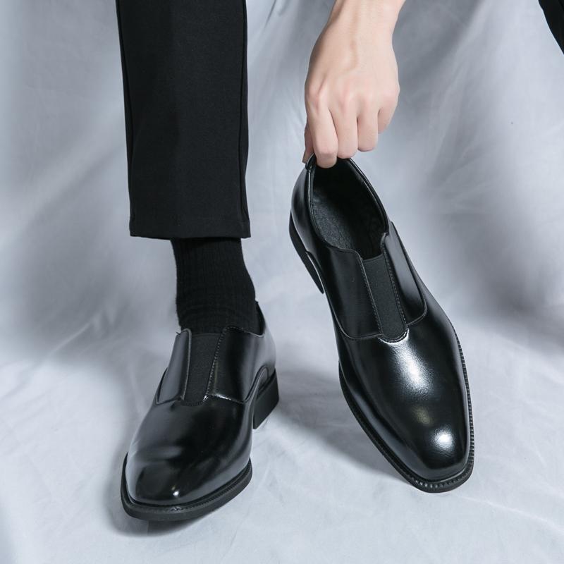 Pánské kožené boty business casual formální oxfordky pánské ploché boty