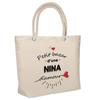 Sac De Plage - PLANETEE - Isotherme Bazar D'une Nina D'amour - Coton - Grande Contenance - Imprimé En France