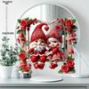 Gnome Cartoon Art Home Wall Decor Craft, Rose Decoration, Home Tabletop Decorations, Nurseries, Home Desk Living Room Decoration, Restaurant Shop Dec
