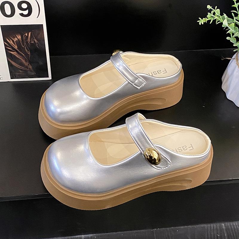 

Туфли Мэри Джейн женские лето 2025 новые модели с юбками женская обувь тапочки на платформе маффин 40