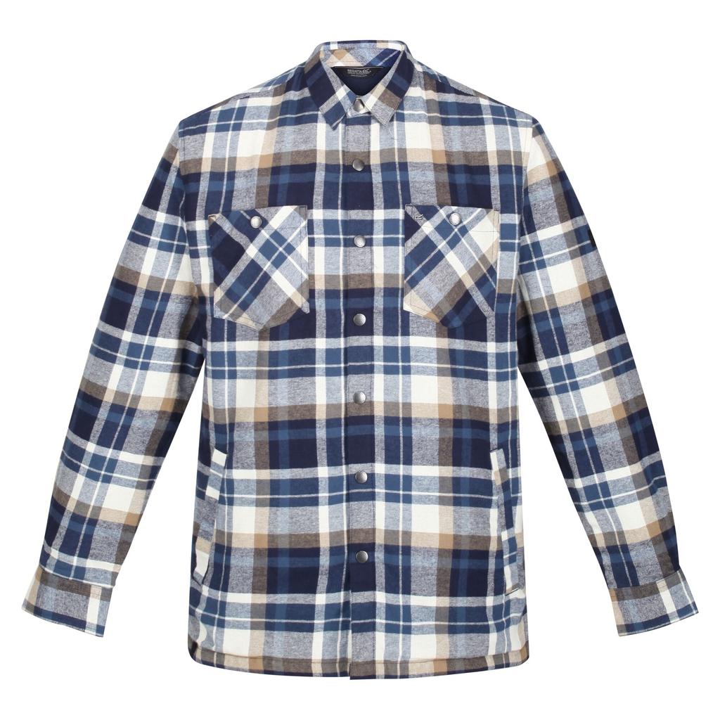 Regatta Mens Thamos Checked Long-Sleeved Shirt