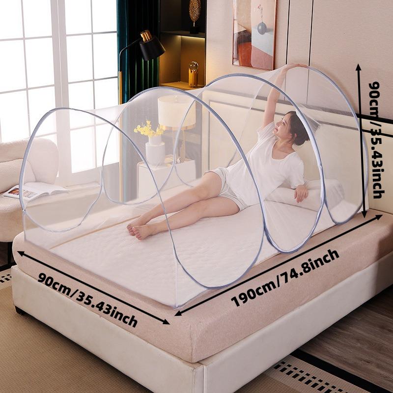 

Summer Foldable Mosquito Net Auto Opening PopUp Bed Net 360° AntiMosquito Portable Bed Canopy for Home Travel Dorms Use 190x90x90cm