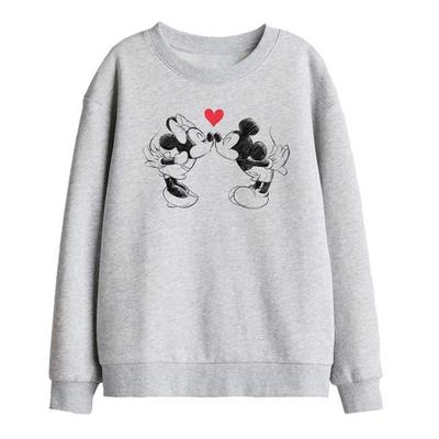 Childrens/Kids Mickey Mouse & Minnie Mouse Sketch Kiss Sweatshirt
