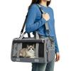 Pet Carrier for Medium-Small Cats, Collapsible Cat Carrier and Soft-Sided Pet Carrier for Medium Big Cats and Puppy Up to 17lbs