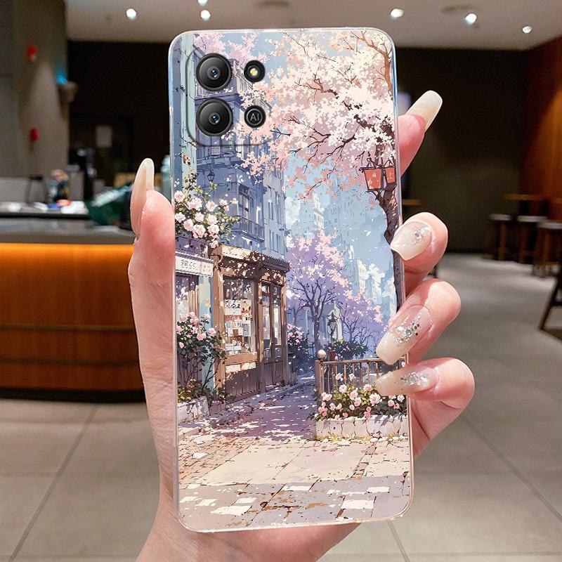 Hülle für Infinix Hot 11 2022 X675 Rückabdeckung Infinix Hot 11 2022 Hülle Luxus Drache Niedlich Cool Junge Mädchen Transparente Handyhülle