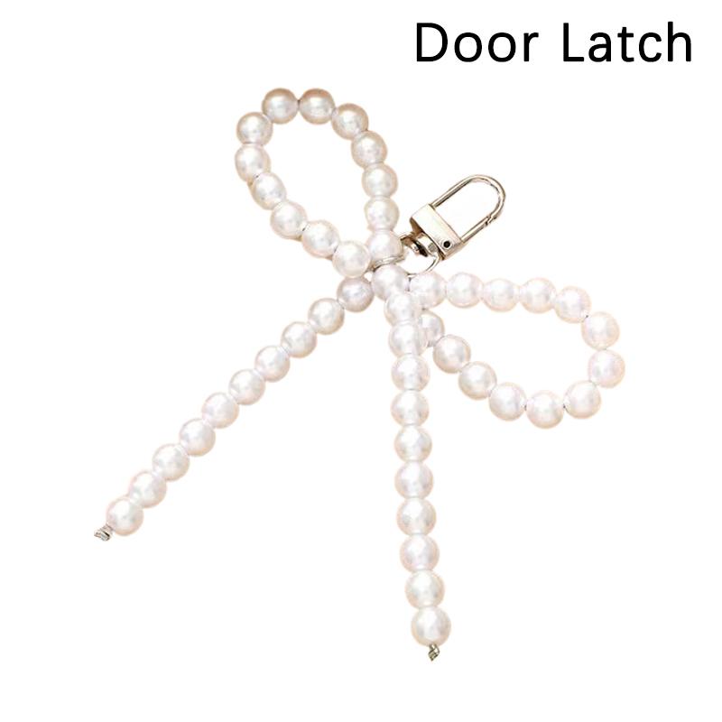 

Брелки с подвесками в виде жемчуга и банта, милый милый кулон, подвесной орнамент, брелок для ключей, украшение для рюкзака, ювелирные изделия для женщин и девочек