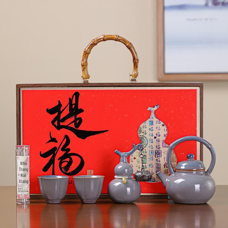 Lailuo Jun Kiln Ceramic Lifting Beam Tea Set