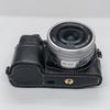For Sony NEX-7/NEX-6 Half Body Camera Cover with Battery Access PU Leather Bottom Case