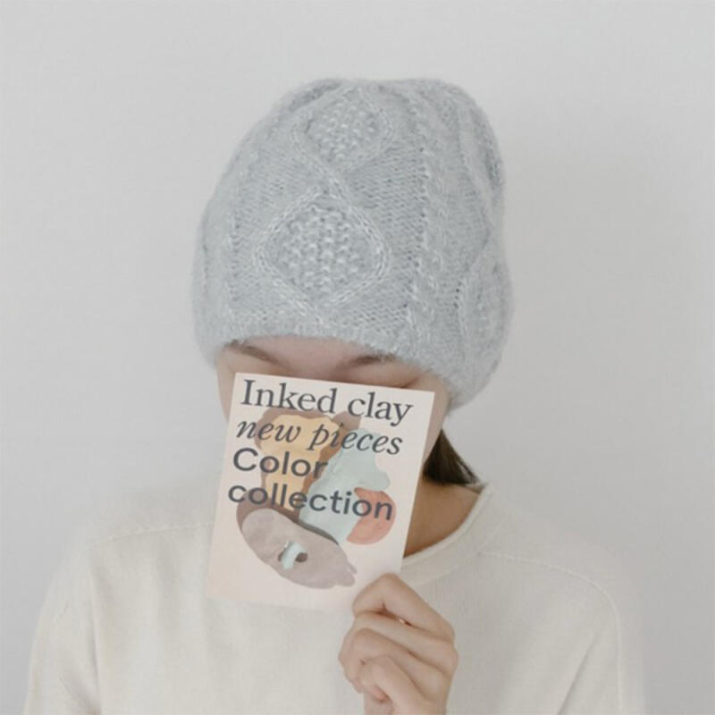 Women's turban sweater and men's beanie hat