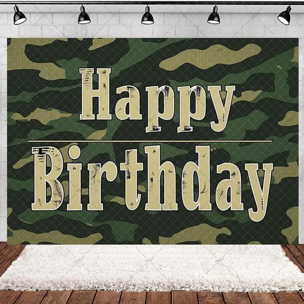 Militär Armee Thema Jungen Geburtstagsparty Dekorationen Camouflage Soldat Flugzeug Panzer Hintergrund Cartoon Luftballon Banner Kinderspielzeug Geschenk